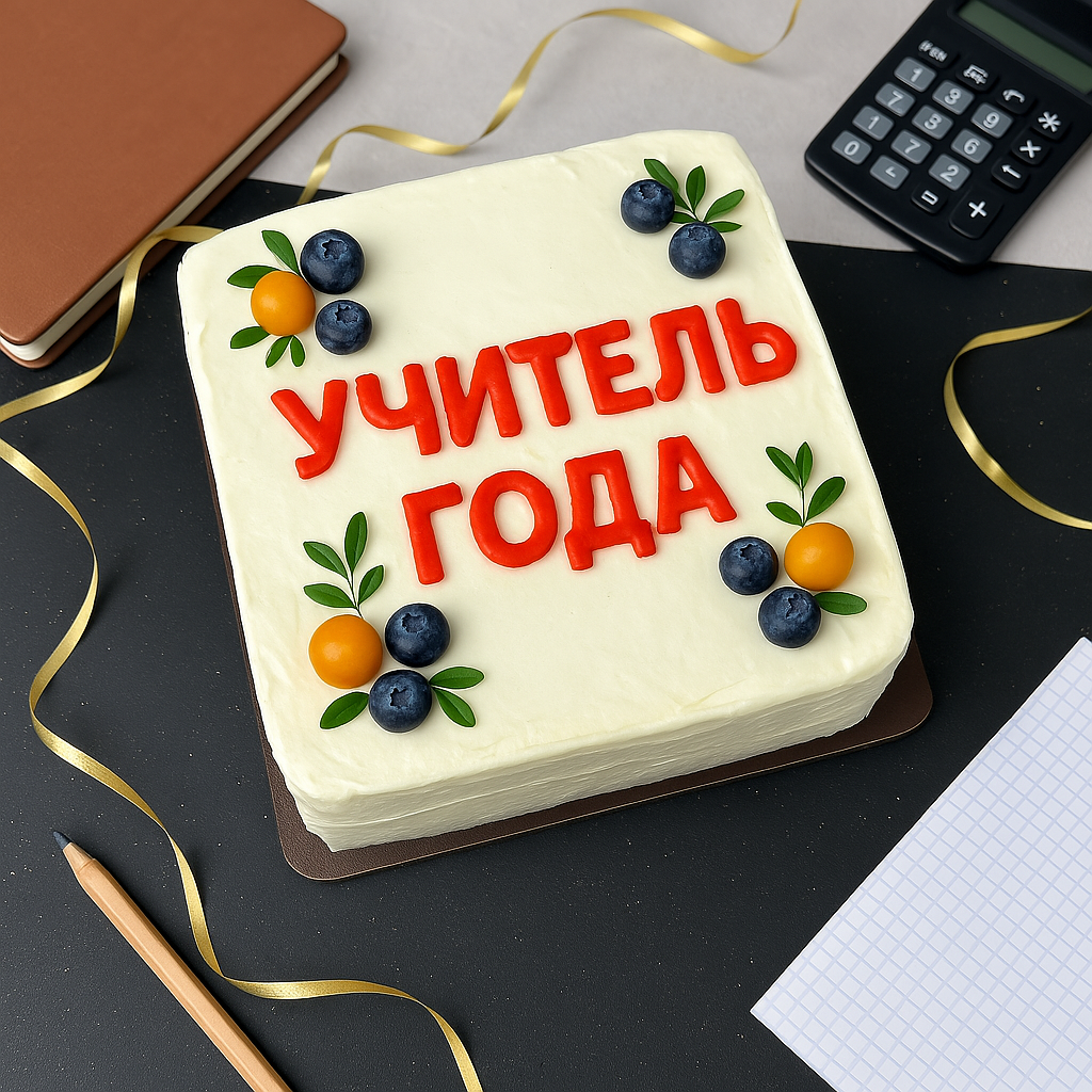 Торт Учитель Года 2 кг Торт Учитель Года 2 кг