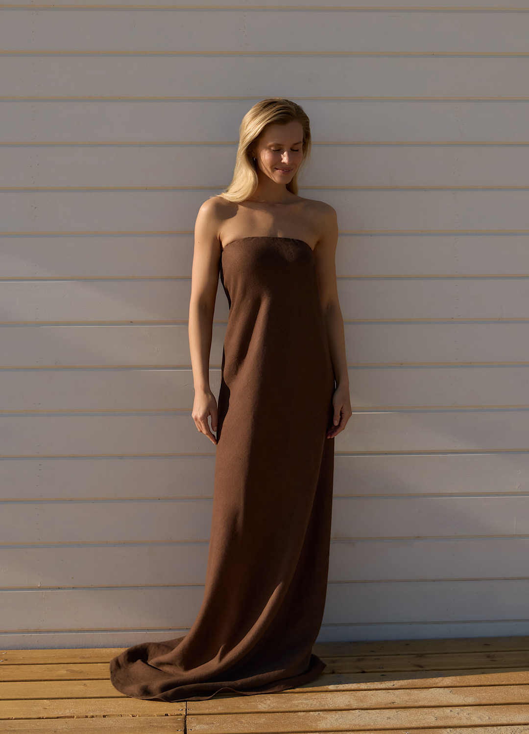 

Платье Mirage изо льна - Коричневое, Brown;коричневый