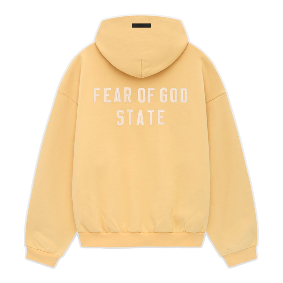 Купить Fear of God ESSENTIALS Heavy Fleece Full Zip Hoodie 'Amber