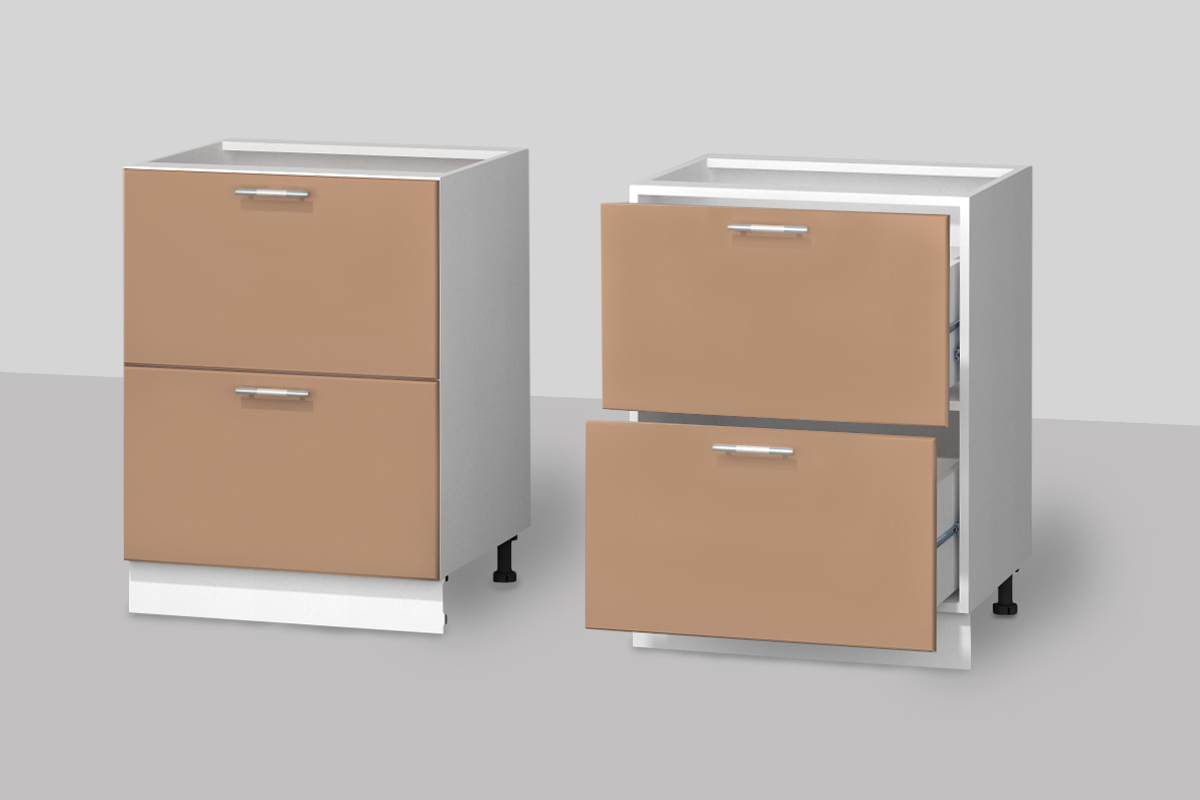 Шкаф кухонный Даллас нижний с 2 ящиками 600 мм | Интернет-магазин Крафт ...