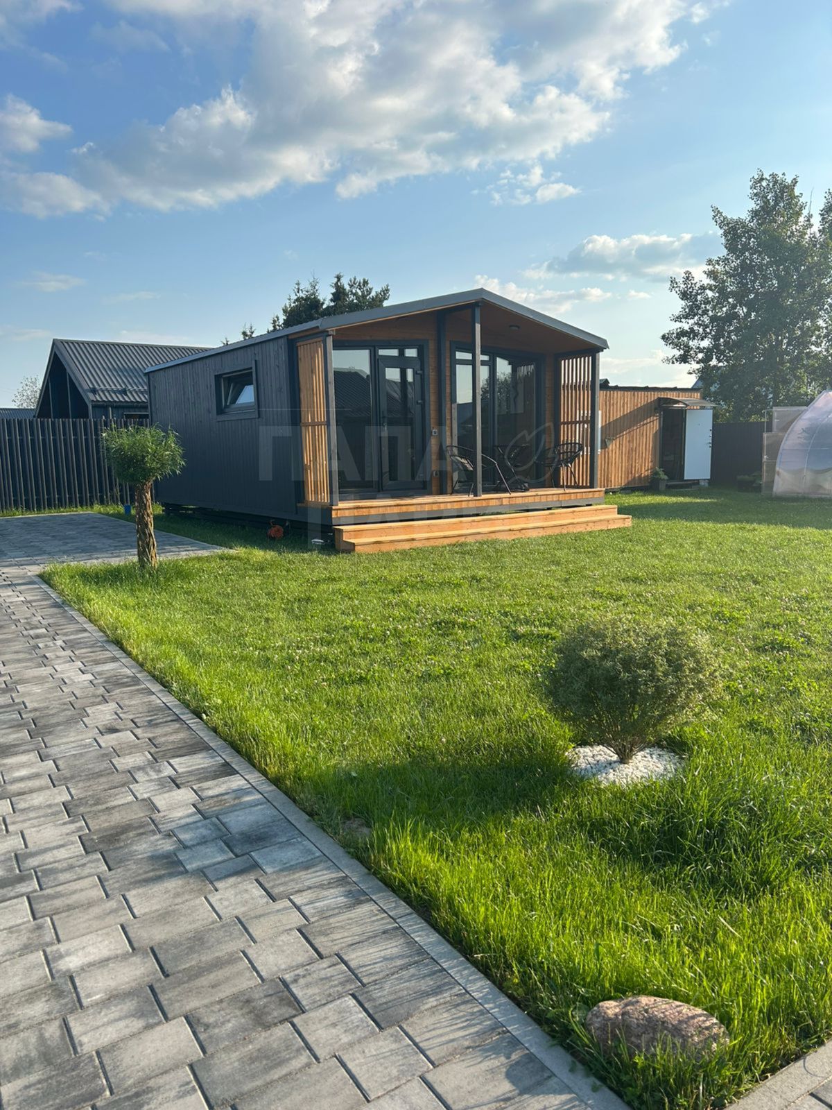 Модульная баня Скандинавский House, вид снаружи