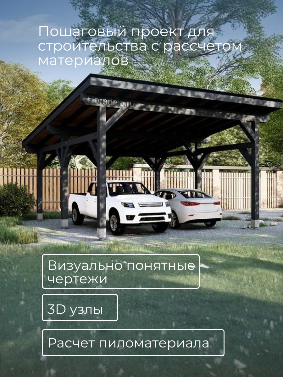 Проект навеса / HDN6 — фото 2