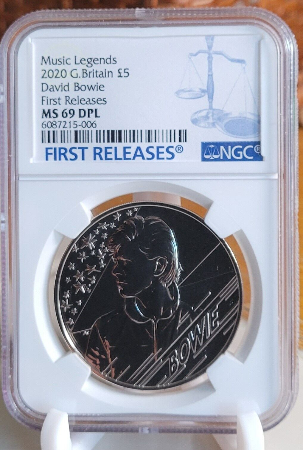 2020 イギリス ミュージックレジェンドデヴィッドボウイ NGC PF69UC