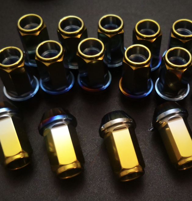 Copy: Titanium Lug nuts 45mm for Toyota Yaris/Corolla GR aftermarket wheels