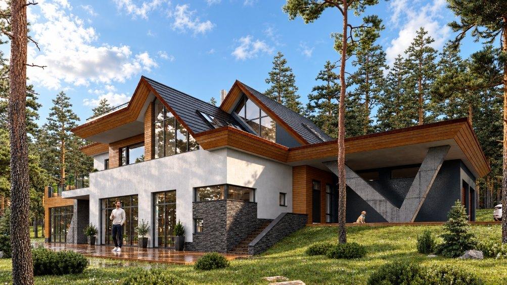 Проект дома «Акватория К 580» в стиле Классический — 582,46 м²