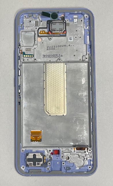Дисплей с тачскрином Samsung (Самсунг) A346 / A34 (сервисный 100% оригинал) (фиолетовый) с рамкой