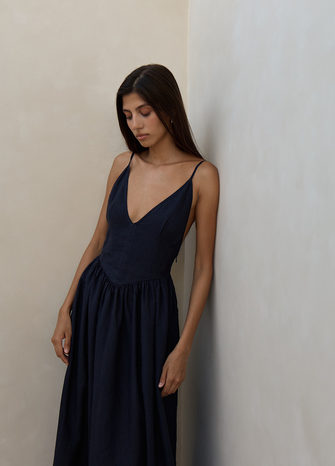 

Платье Teresa изо льна - Синий, Blueberry;синий