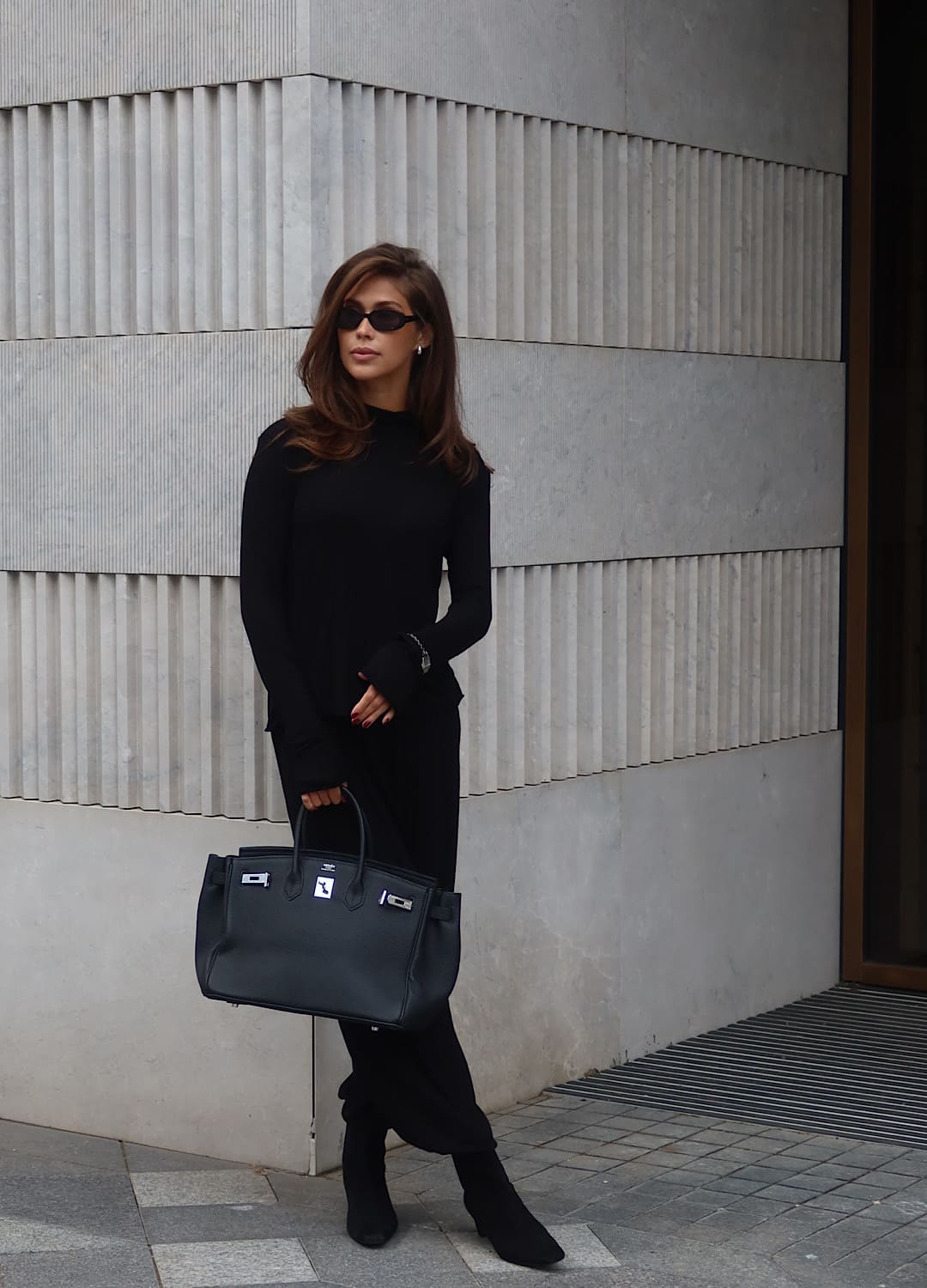 

Костюм из шерсти: водолазка + шаровары - Чёрный, Black;чёрный