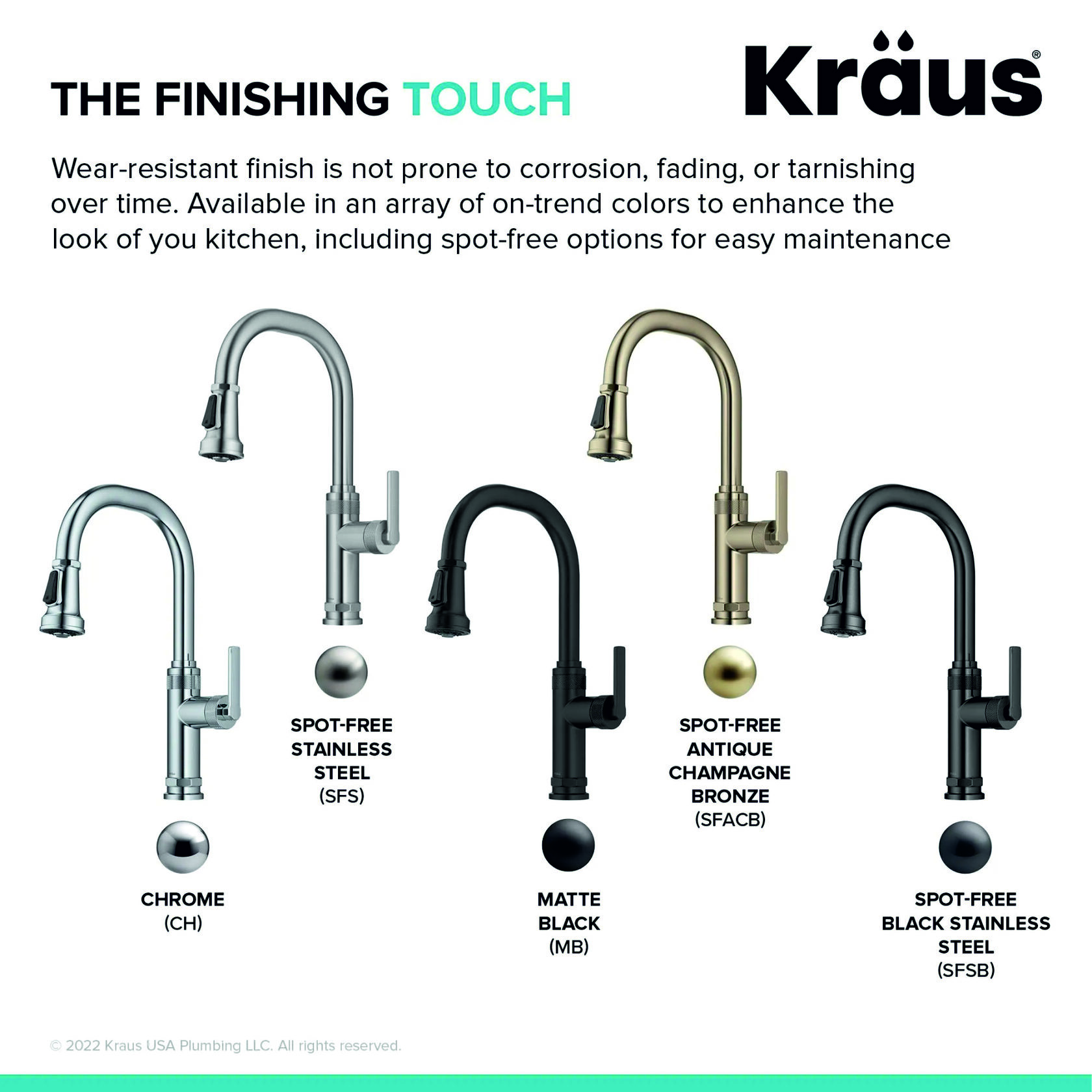 Кухонний змішувач Kraus KPF-4102MB - изображение 4