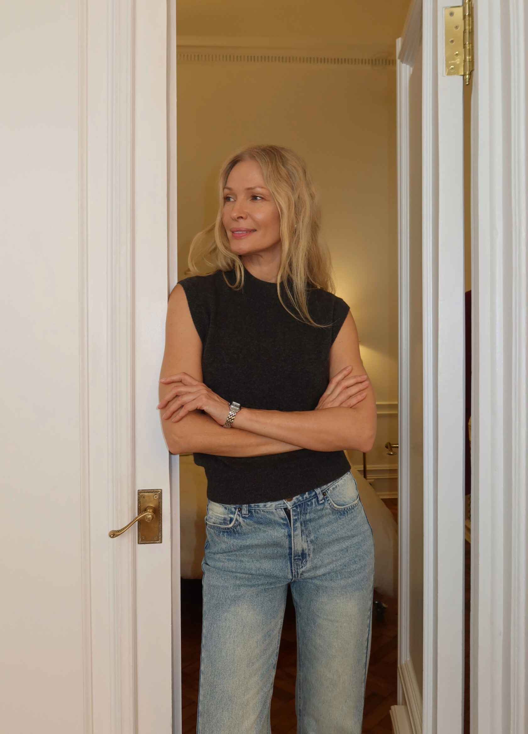 

Вязаный топ из 100% шерсти мериноса - Серый, Rich grey;серый