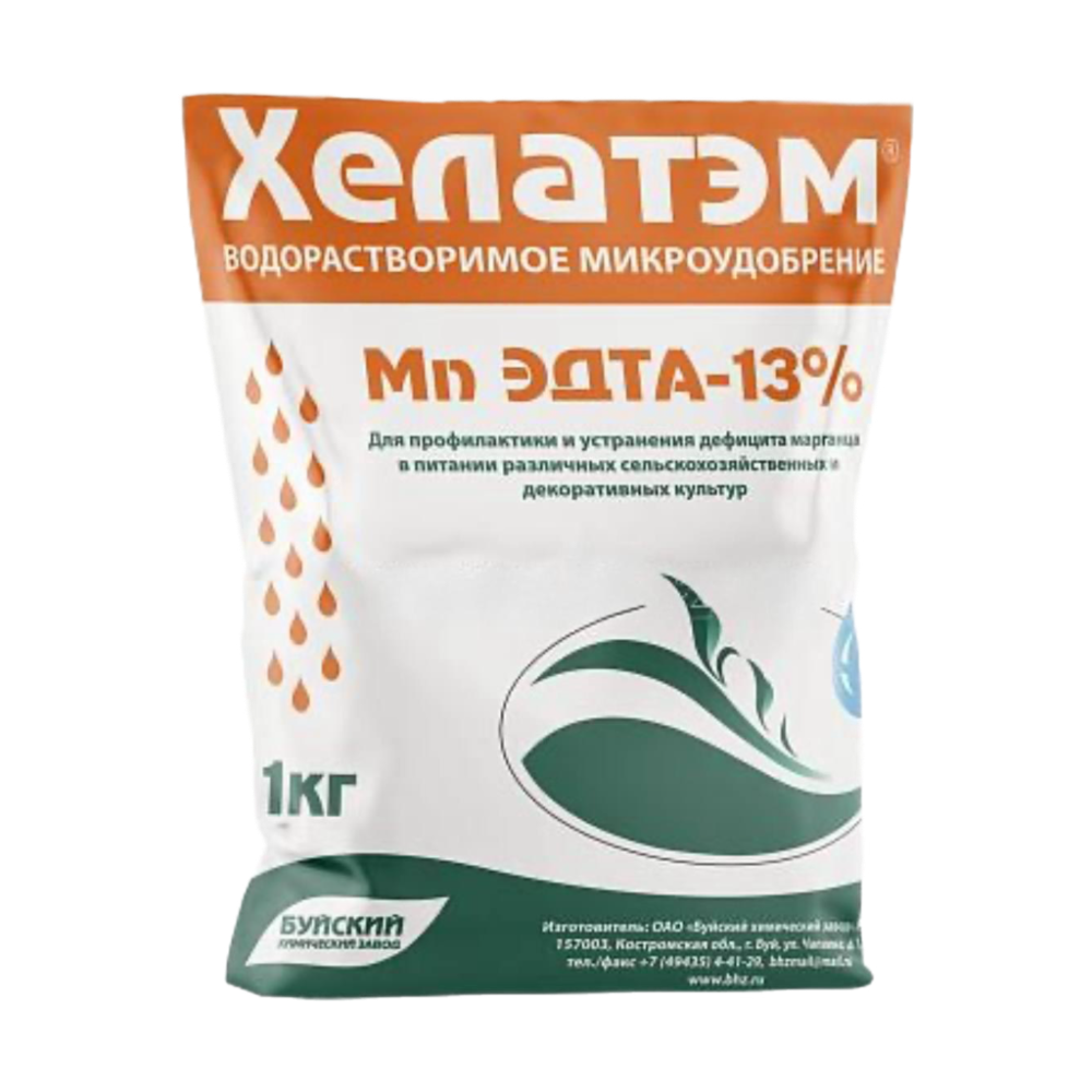 Хелат марганца Хелатэм ЭДТА Mn-13 — микроудобрение Буйские удобрения, 1 кг