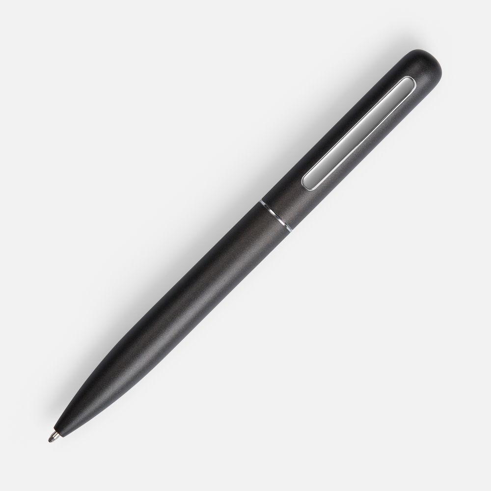 Ручка шариковая Scribo, матовая серая