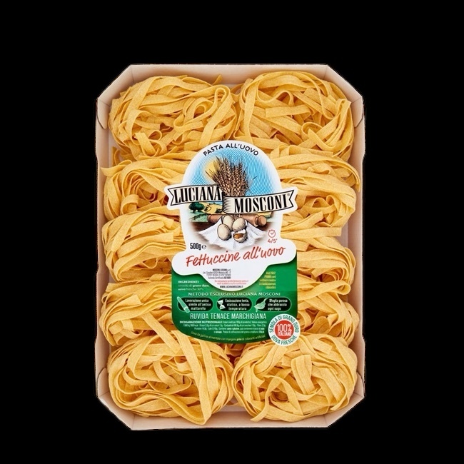 Яичная паста Феттуччине 500 г, Fettuccine all'uovo Luciana Mosconi 500 gr.