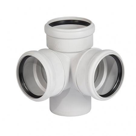 Крестовина канализационная Ostendorf Skolan Safe 110х110х110 х 87 ...