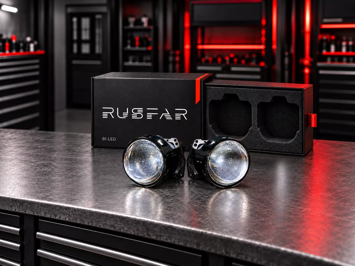 Реальные линзовые модули RUSFAR — проверка товара