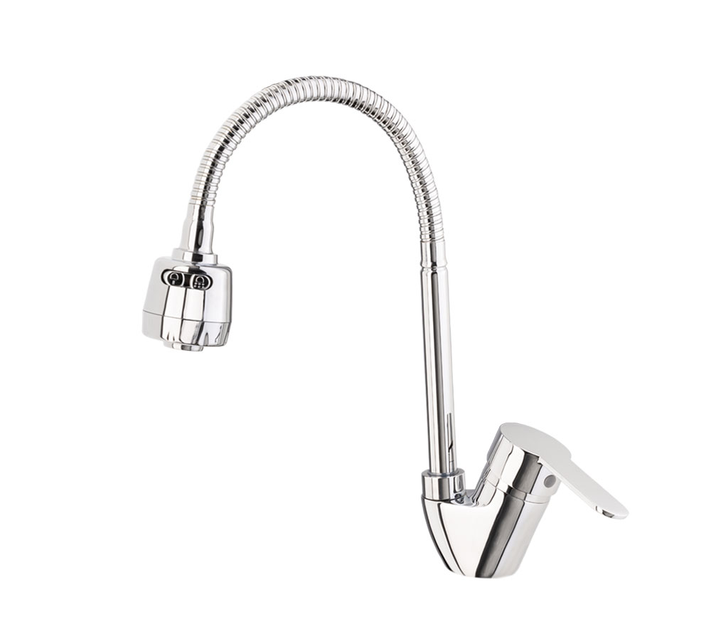 Купить смеситель латунный для кухни, гибкий излив Sanday