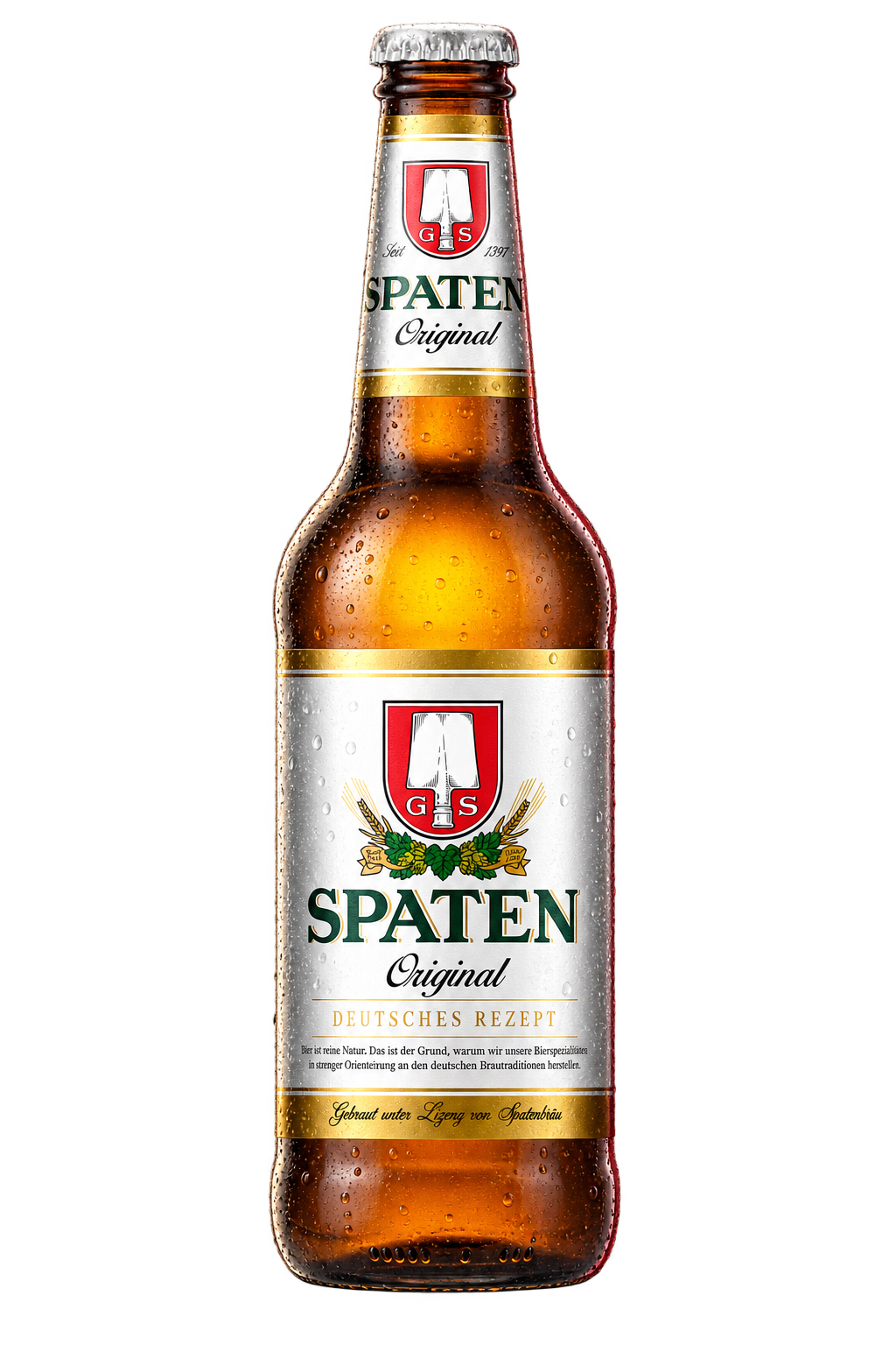 Spaten München Hell — бутылка по оригиналу производителя