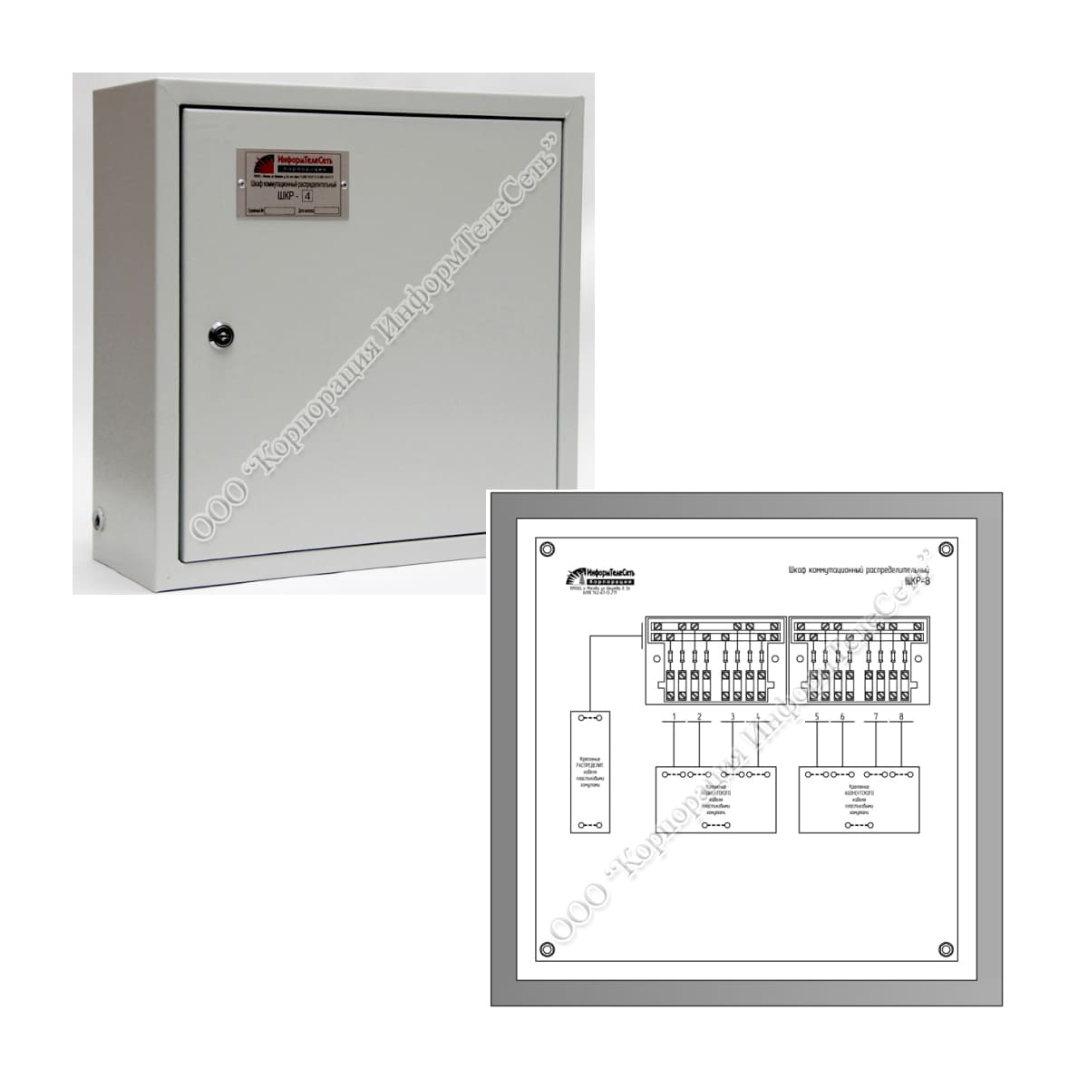 Шкаф коммутационный распределительный "ШКР-8"