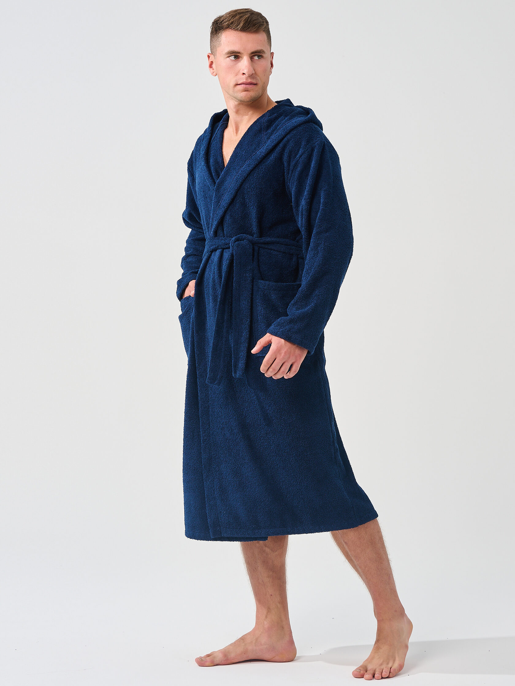 
Халат мужской "Банный" (капюшон)