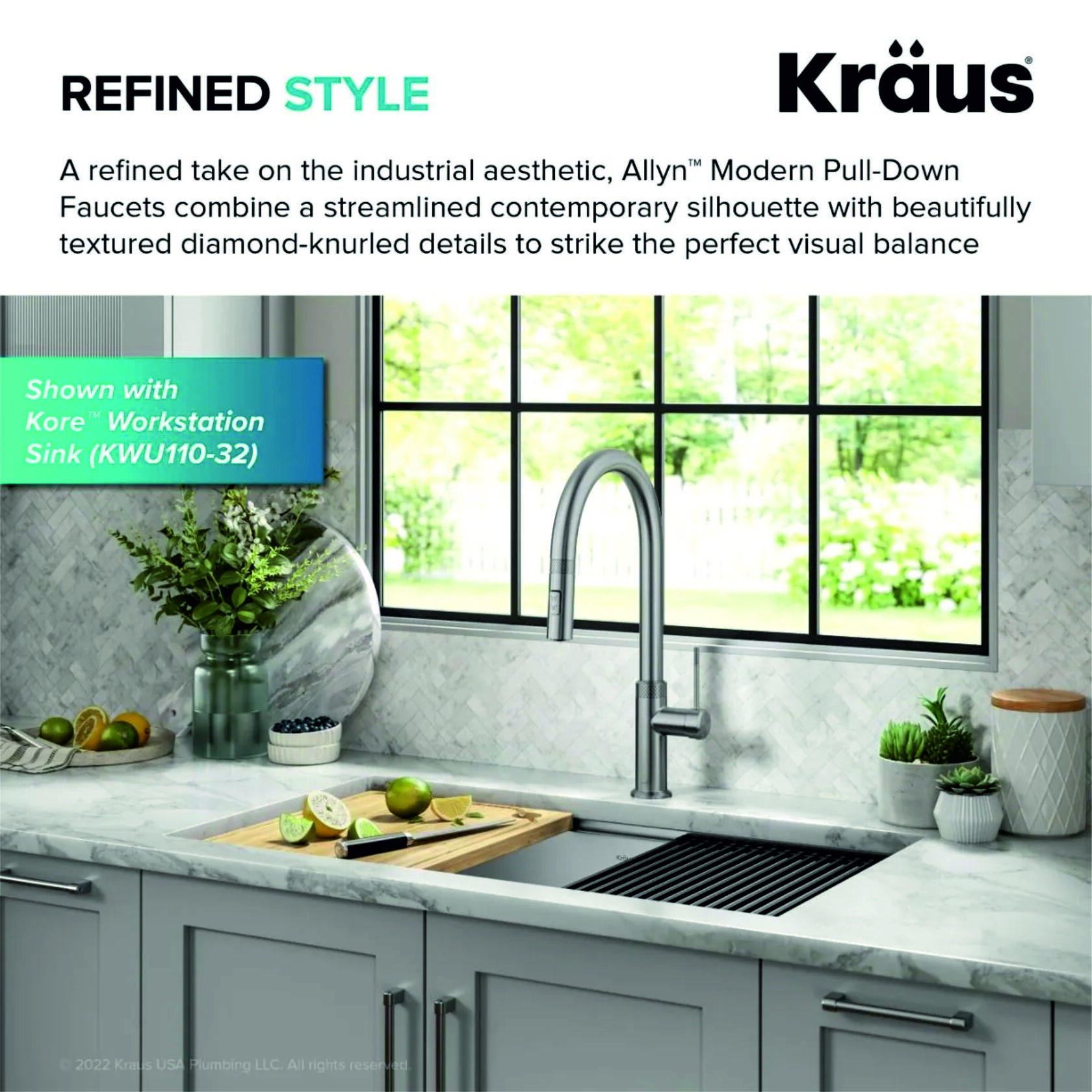 Кухонний змішувач Kraus KPF-2654SFS - изображение 5