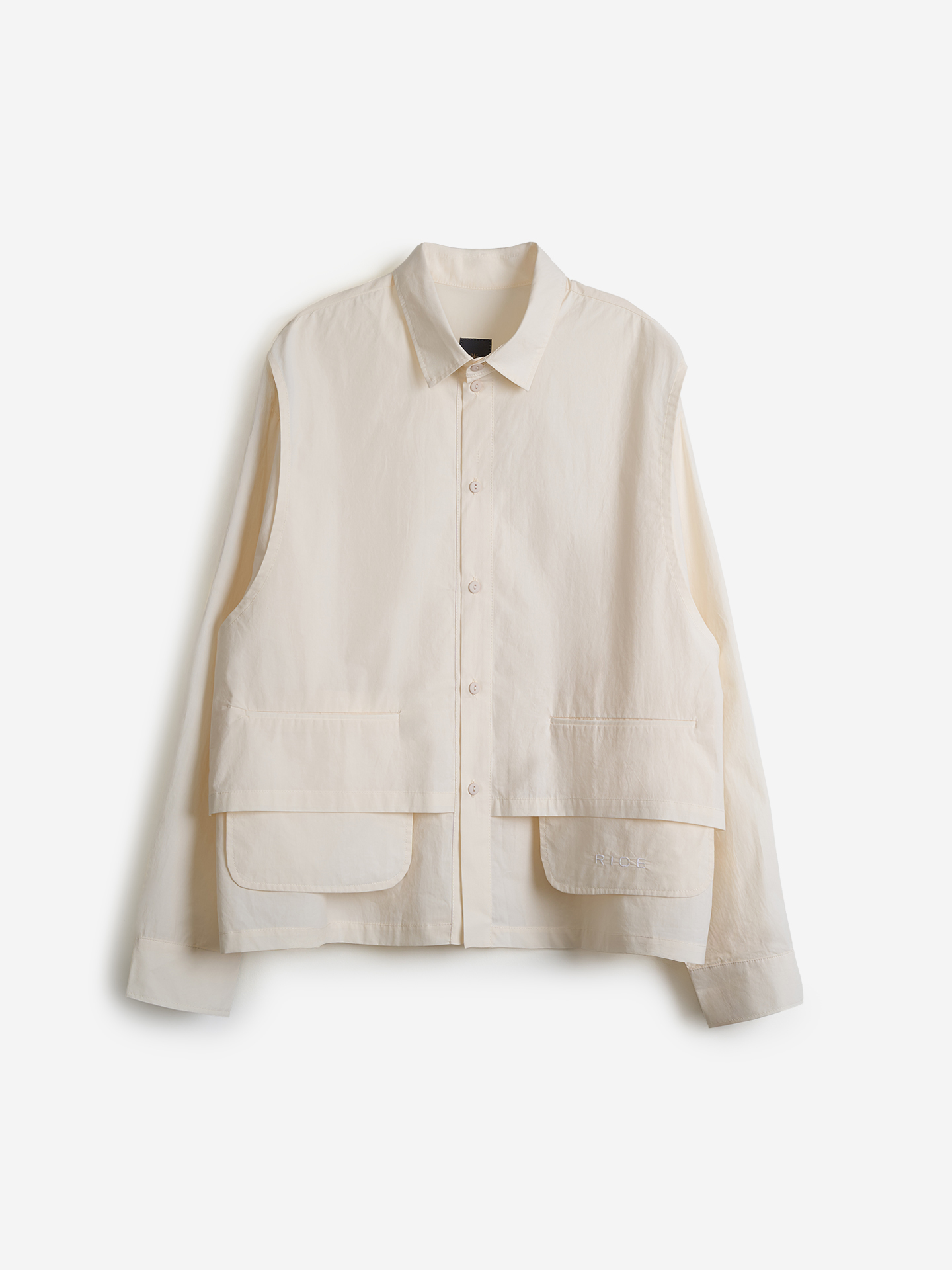 ISHI SILENCE РУБАШКА - S - Молочный