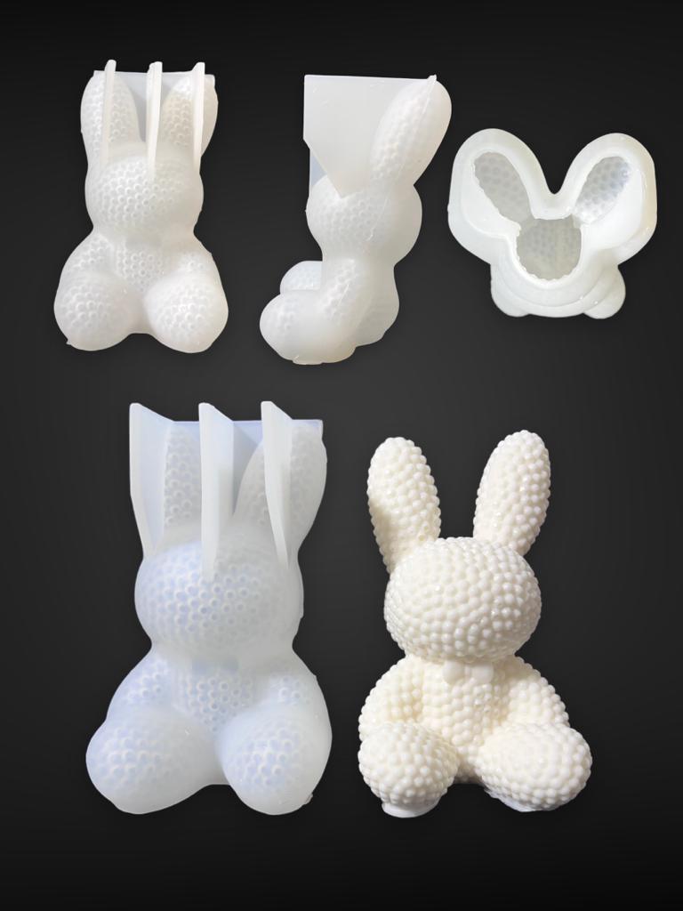 Silicone mold bunny figurine