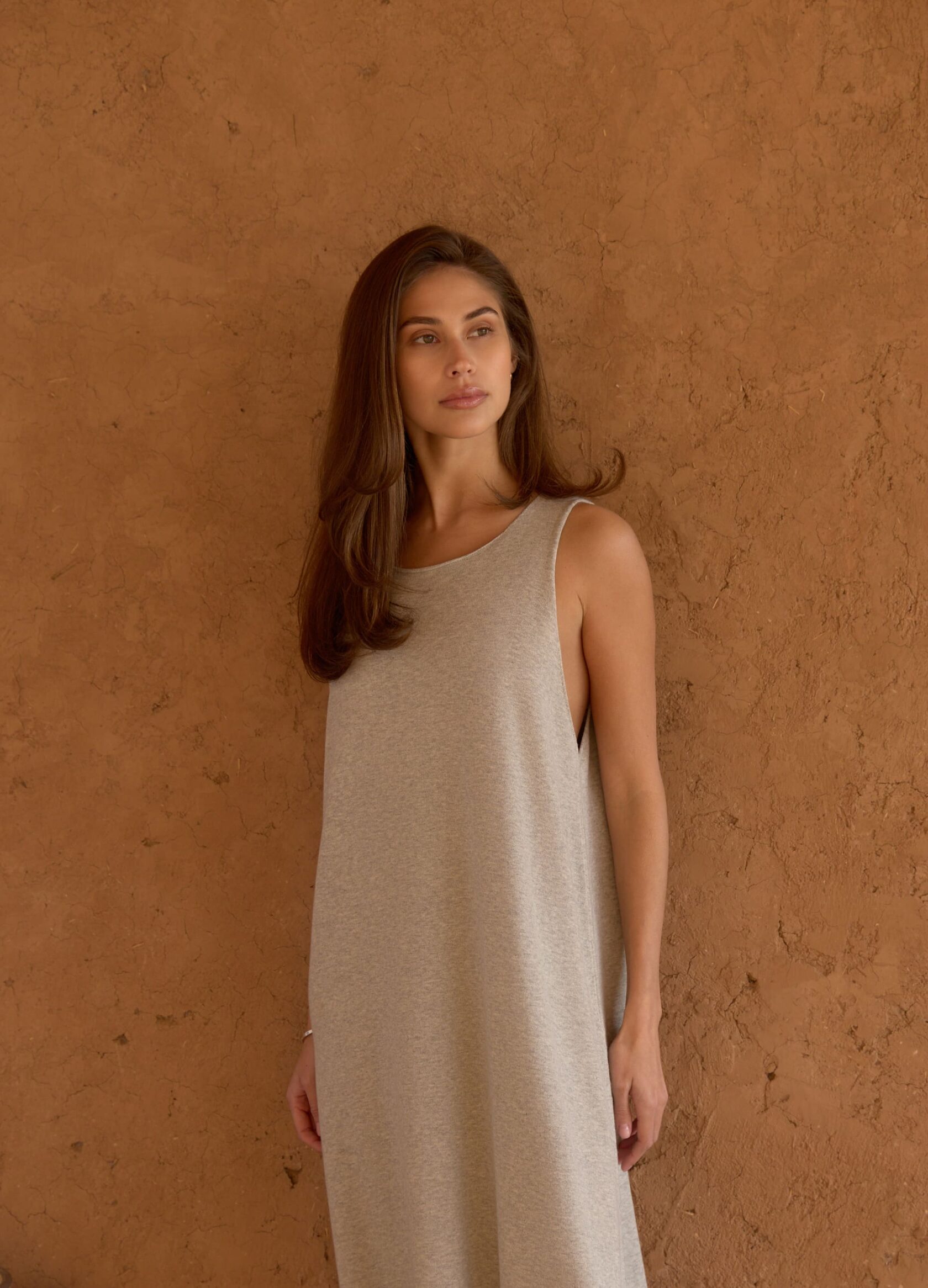 

Вязаное платье Queen из мерсеризованного хлопка - Серый, Cozy grey;серый