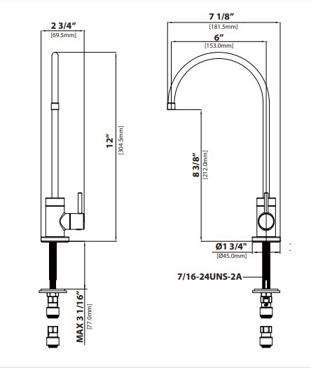 Кухонний змішувач Kraus FF-100SFSMB - изображение 5
