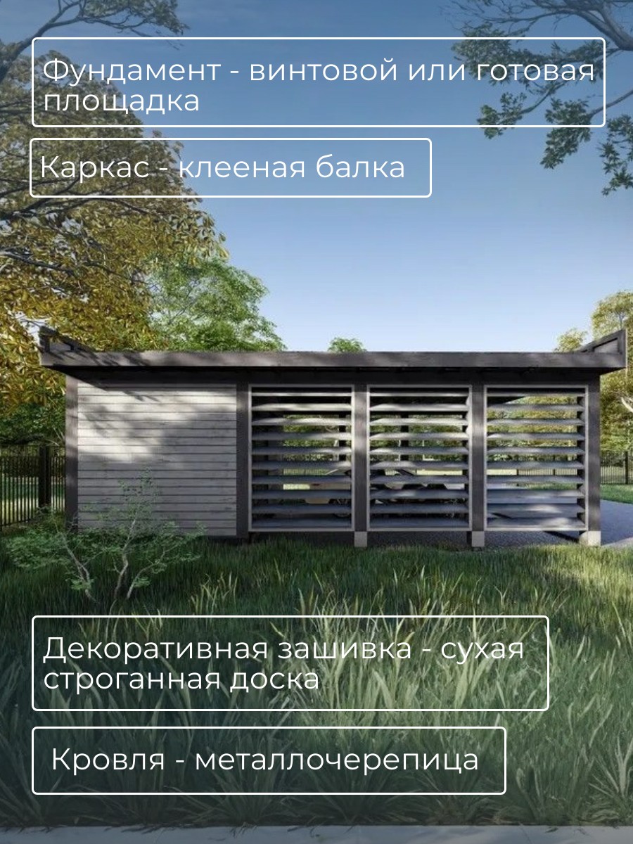 Проект навеса / HDN8 — фото 4