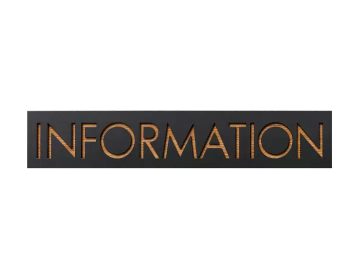 Интерьерная табличка «Information»