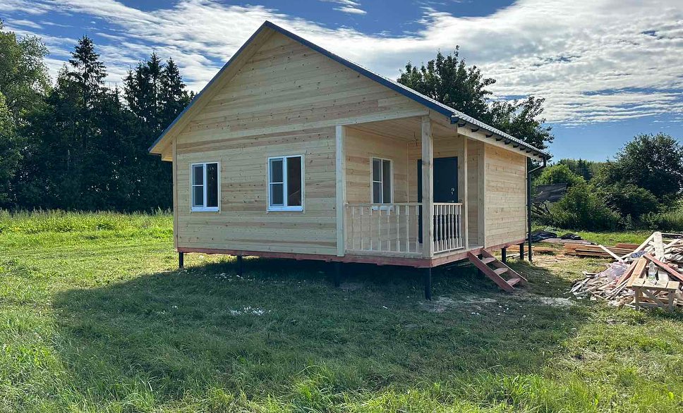 Каркасный дом в Приморско-Ахтарске веранда Каркасный дом в Приморско-Ахтарске веранда