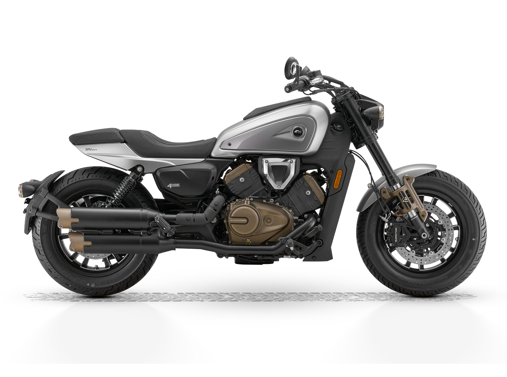 QJMOTOR SRV 600 V, серебряный матовый