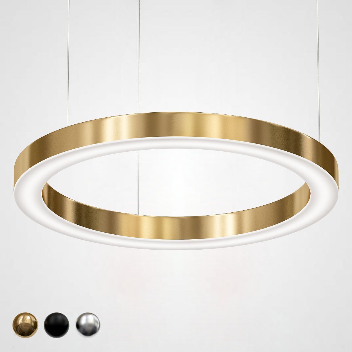 40.1454 Loft Concept люстра Light Ring horizontal d40 латунь