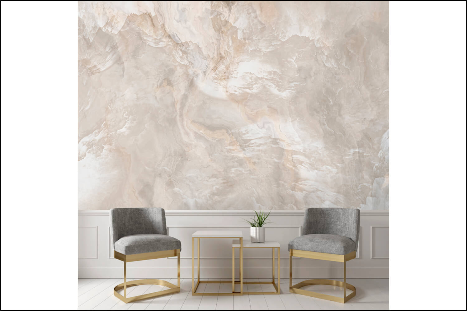 Купить обои под бежевый мрамор