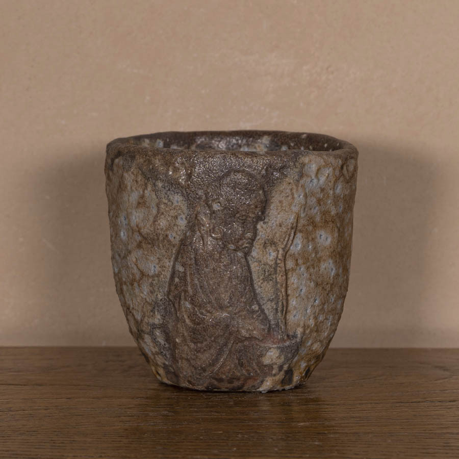 Чашечка Дэхуа дровяного высокотемпературного обжига с пепельной глазурью