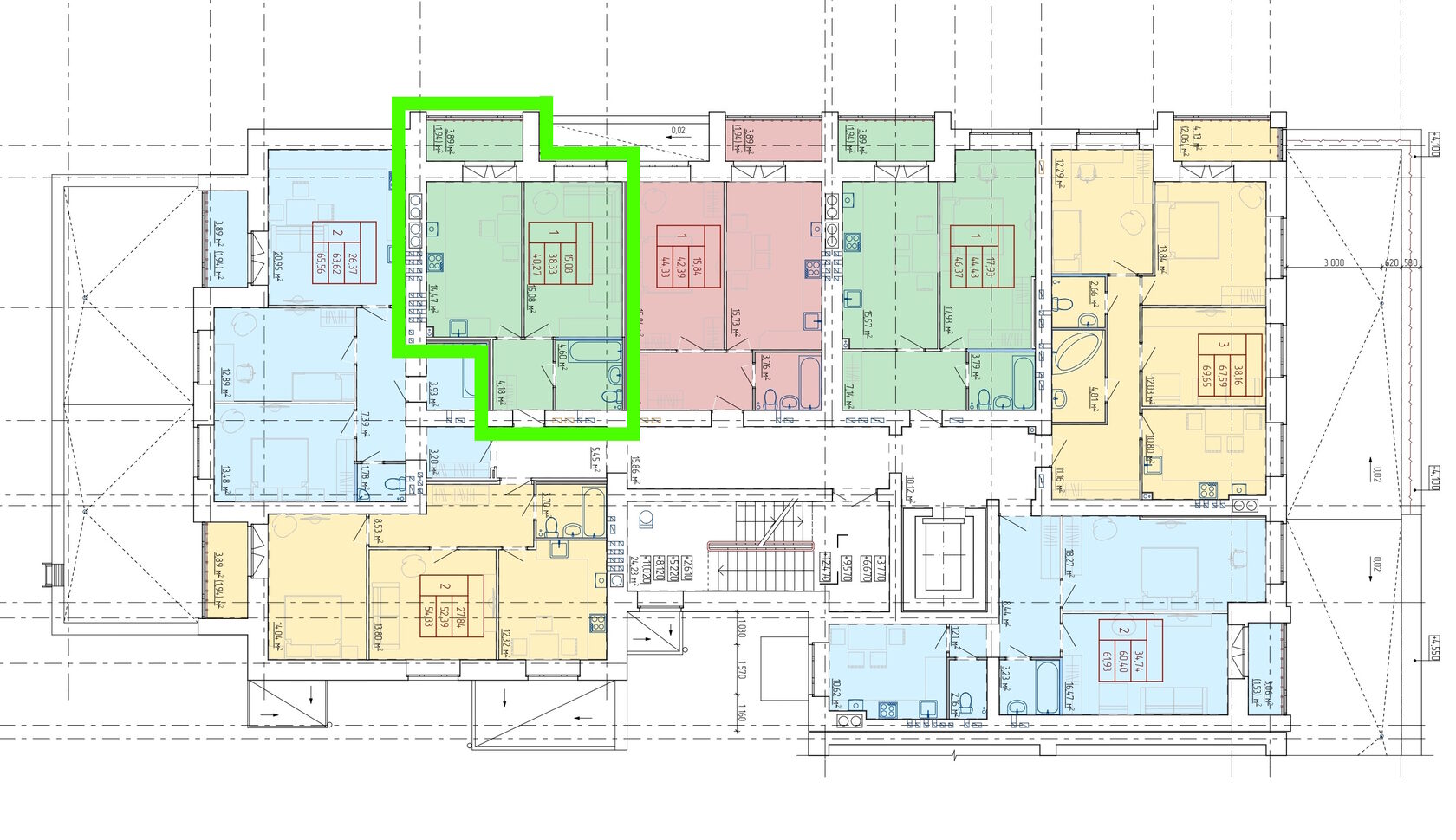 Планировка 1-комн. 5
