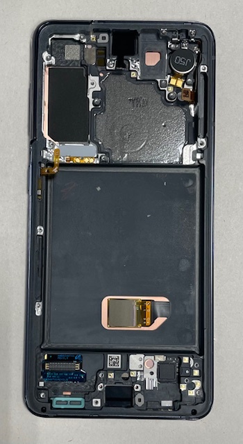 Дисплей с тачскрином Samsung (Самсунг) S21 / G991 (сервисный 100% оригинал) (черный) с рамкой