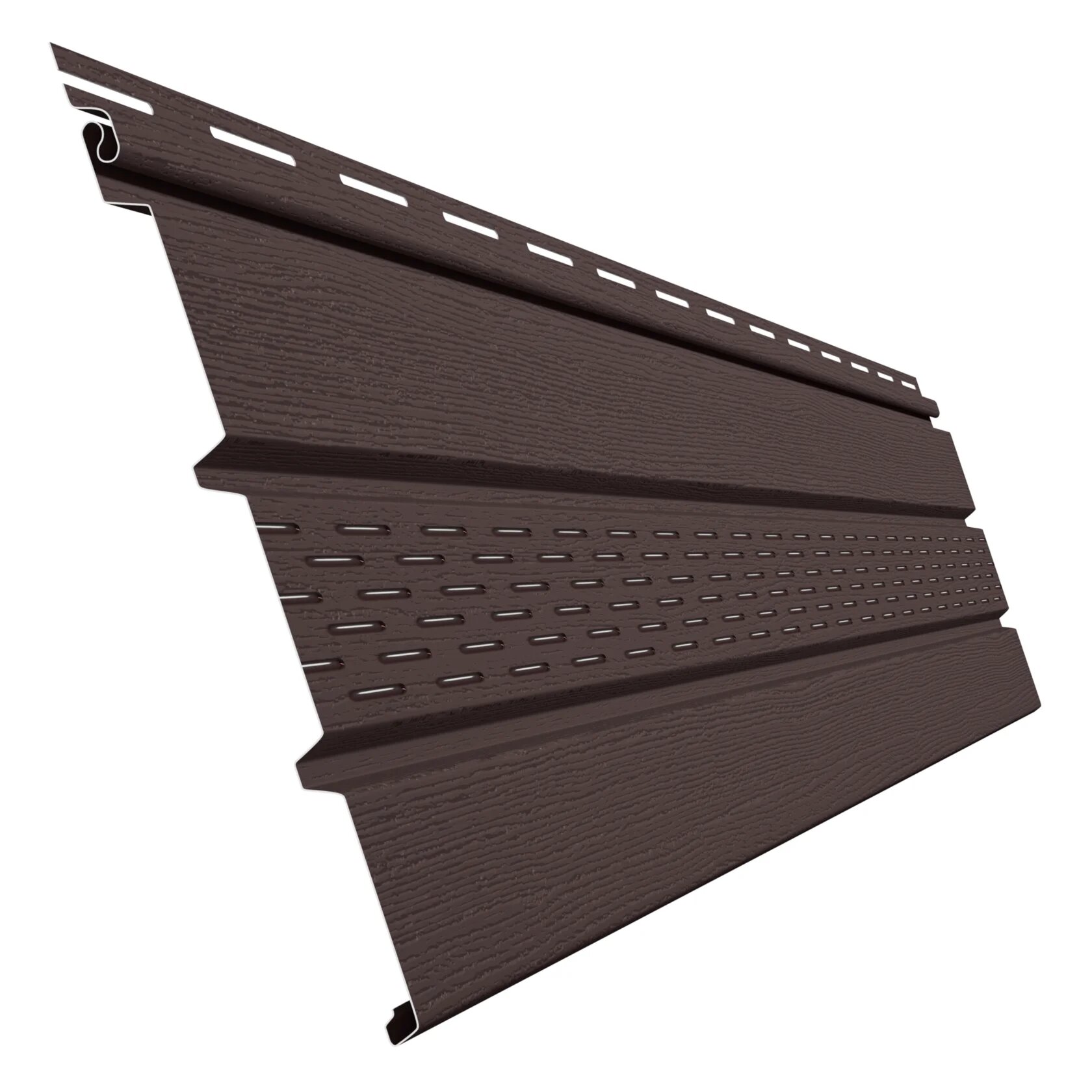 Софит с центральной перфорацией ELLKA, Коричневый, 3м