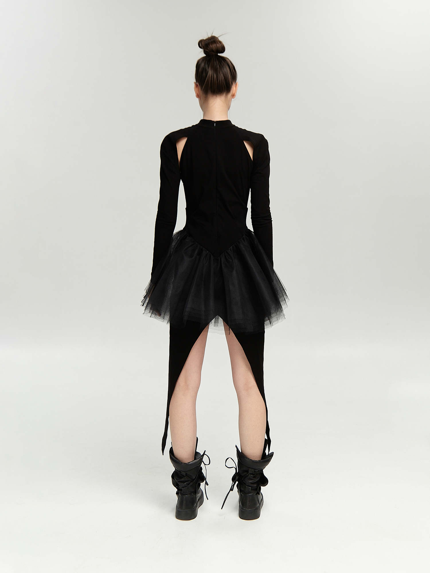 Платье БАЛЕТ черное - S - Черный