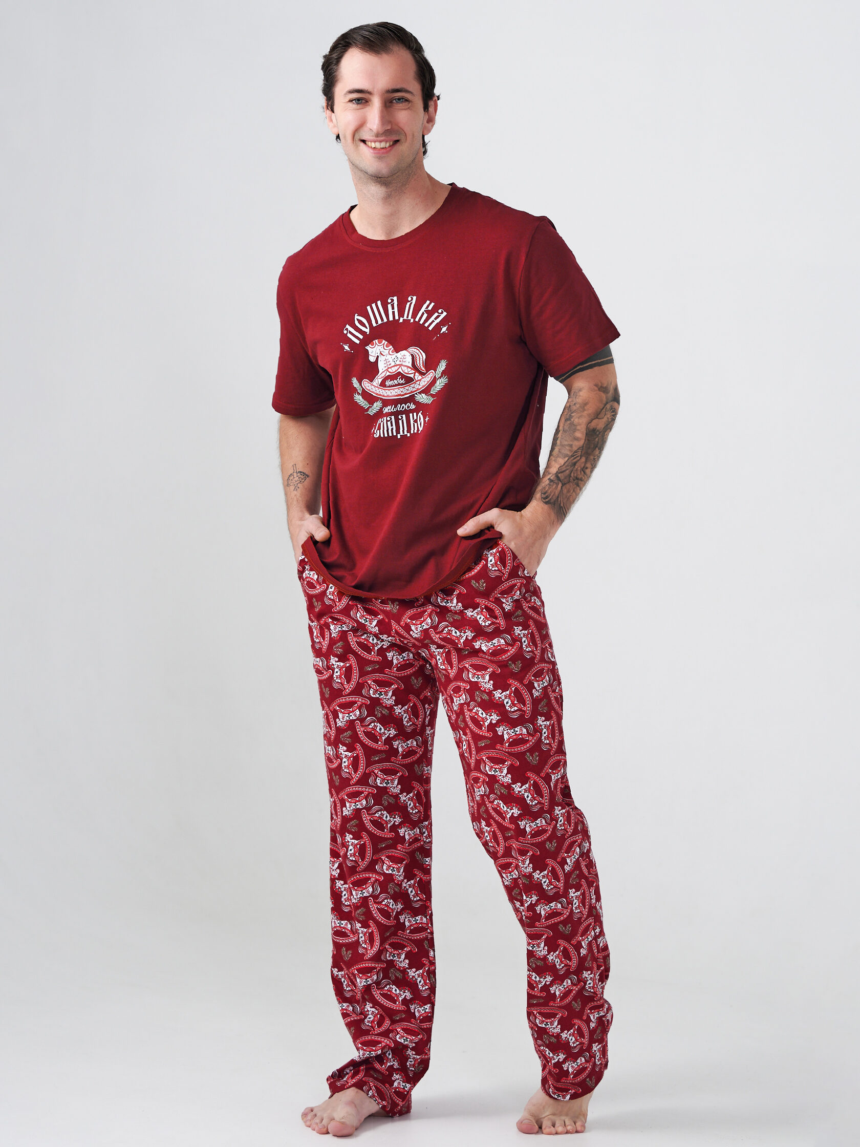 
Пижама мужская "Лошадка"