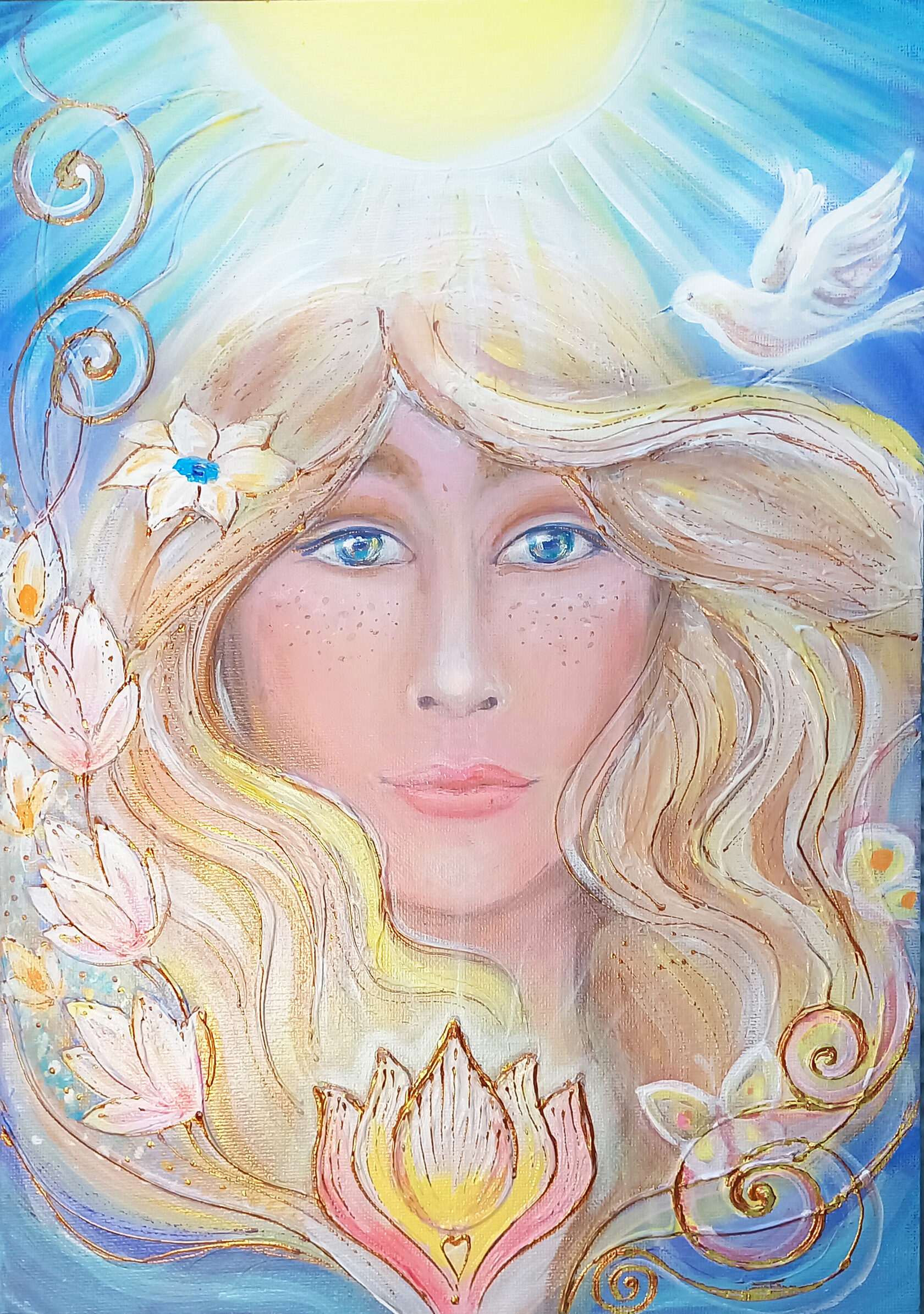 Anna dittmann арт. свет души живопись. необузданная красота. катрина ночь. портрет душевный.