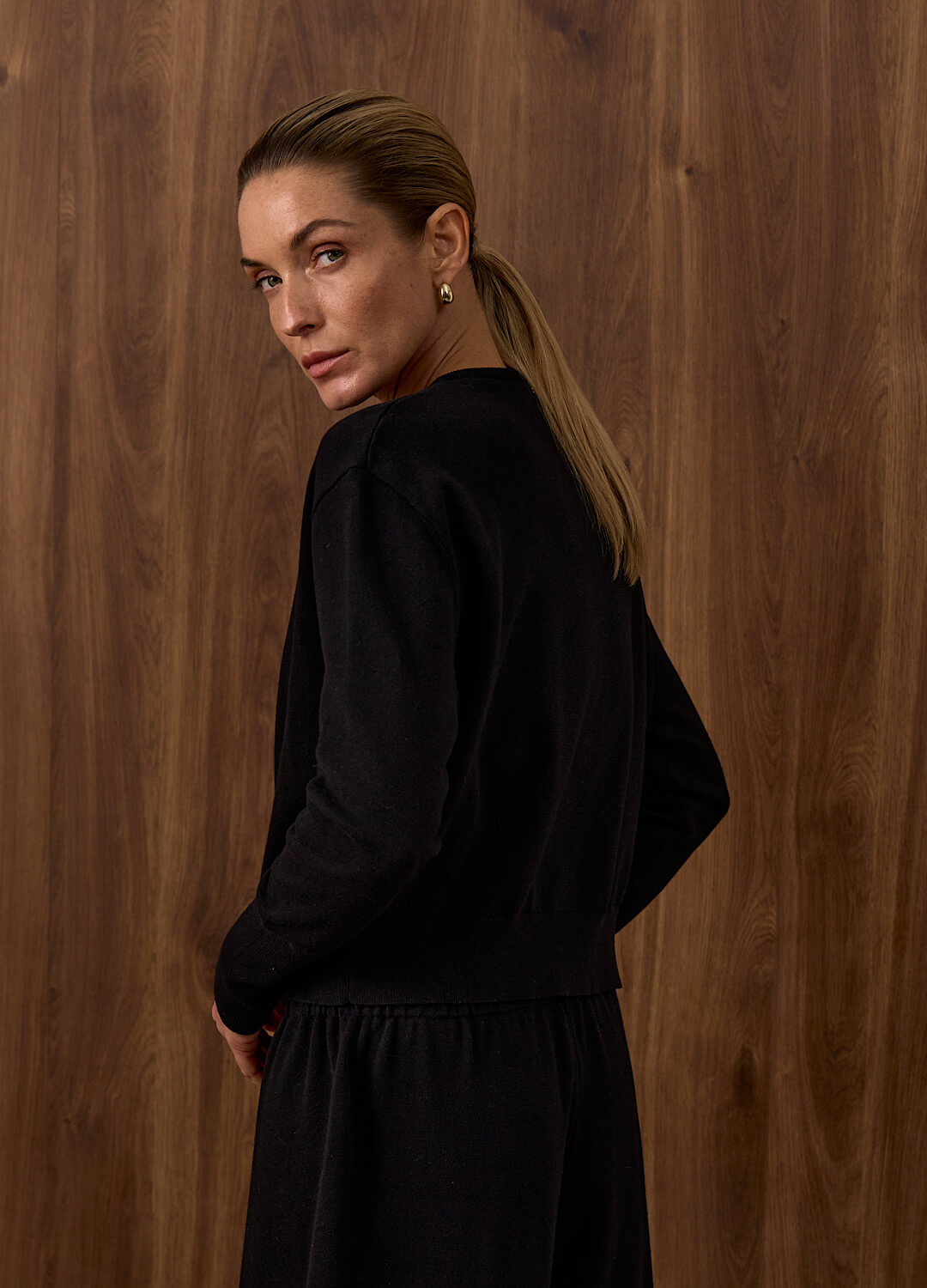 

Кардиган First Lady из мерсеризованного хлопка - Чёрный, Black;чёрный