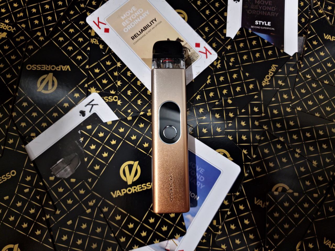 Vaporesso xros 4 champagne gold