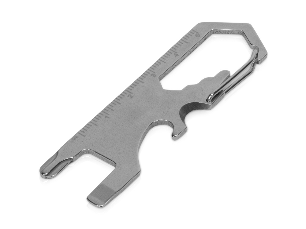 Мультиинструмент "Carabiner", серебристый — фото 1