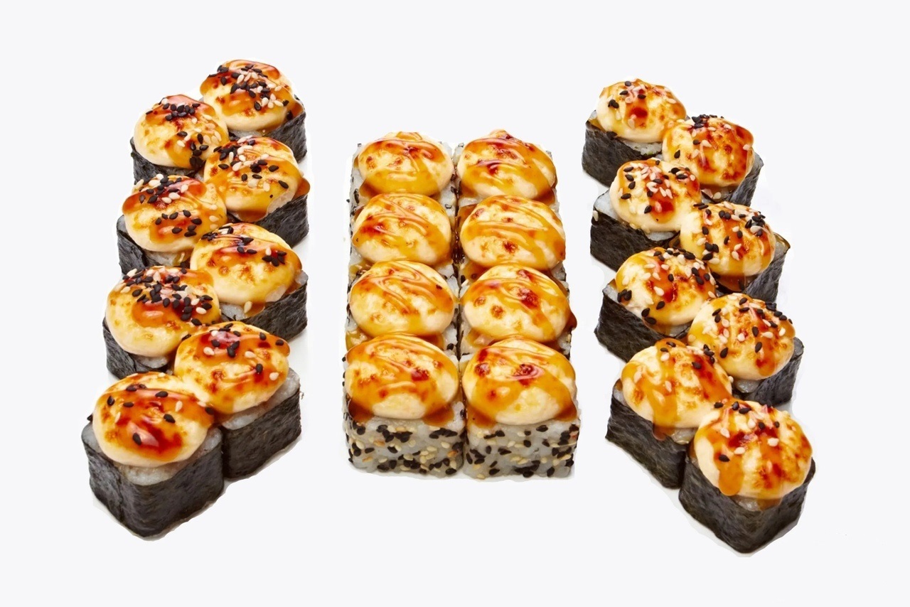 Запеченный набор суши фото 18