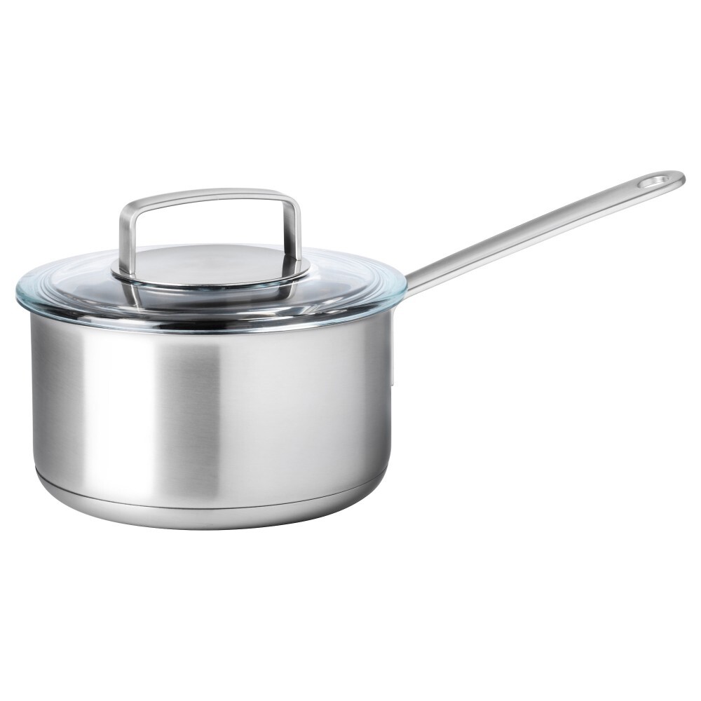 ИКЕА /365+ Ковш с крышкой, нержавеющ стальстекло, 2 л