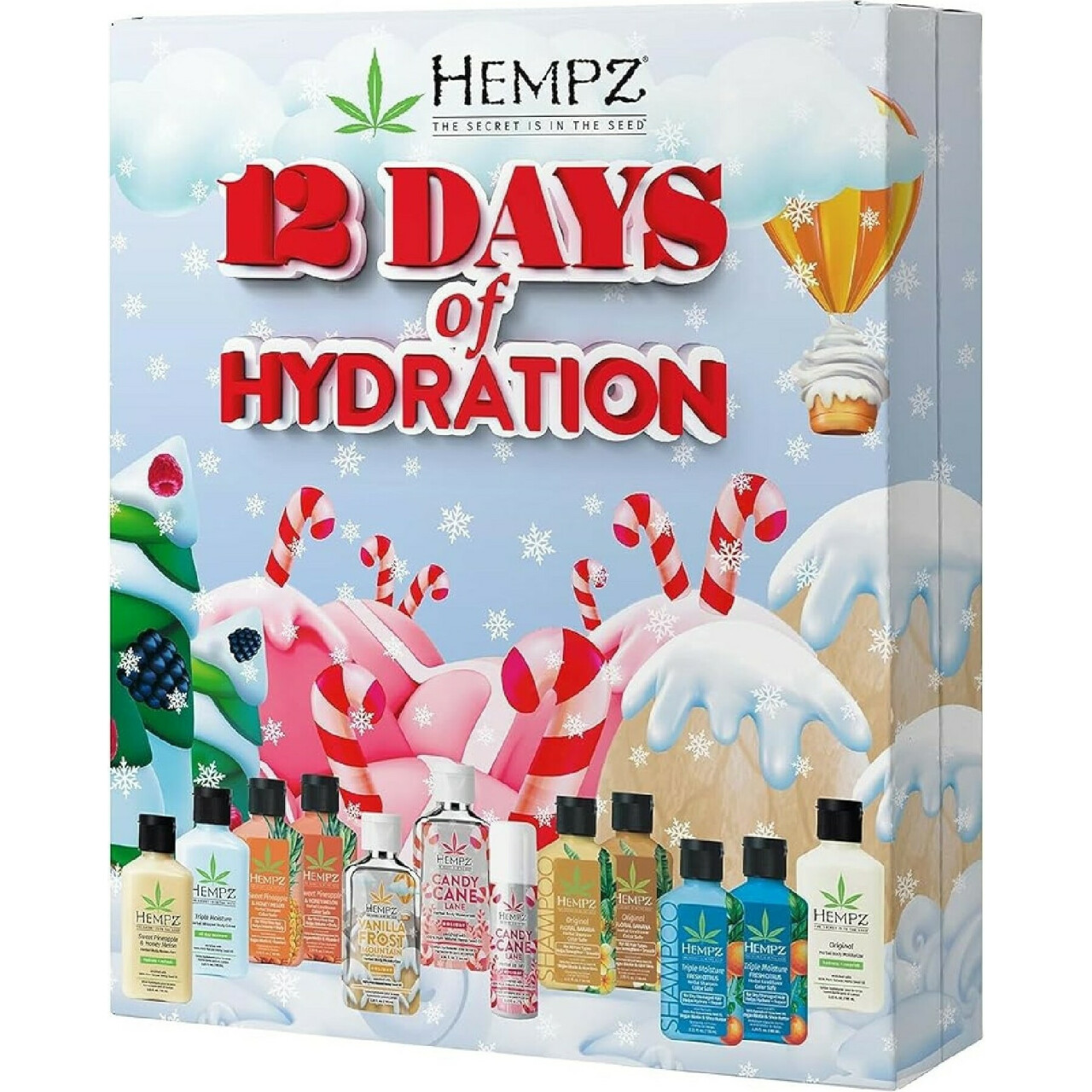 Hempz Набор 12 дней до Рождества / Hempz Twelve Days Of Hydration Minis Set - Hempz
