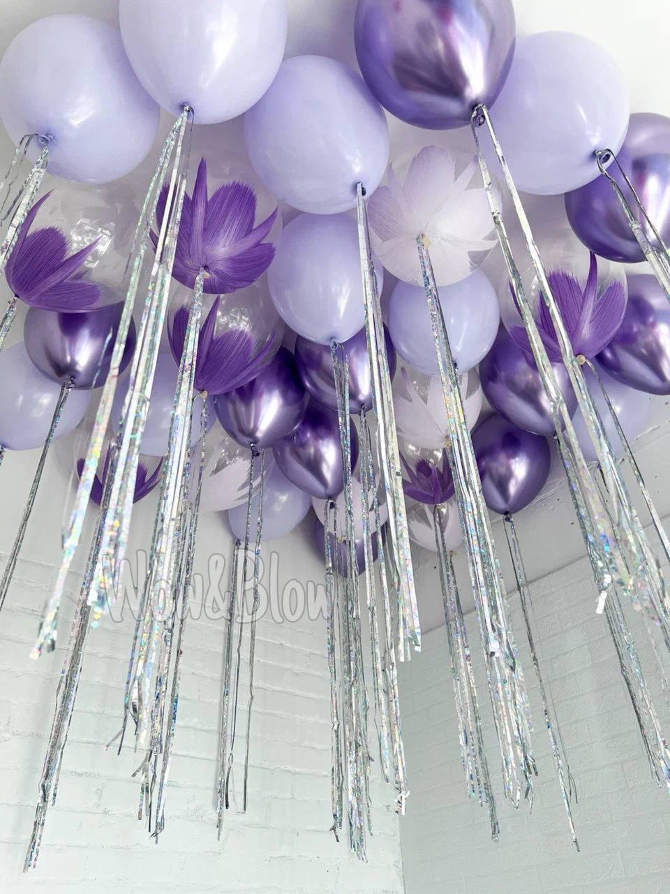 Шары под потолок «Сиреневый лак»