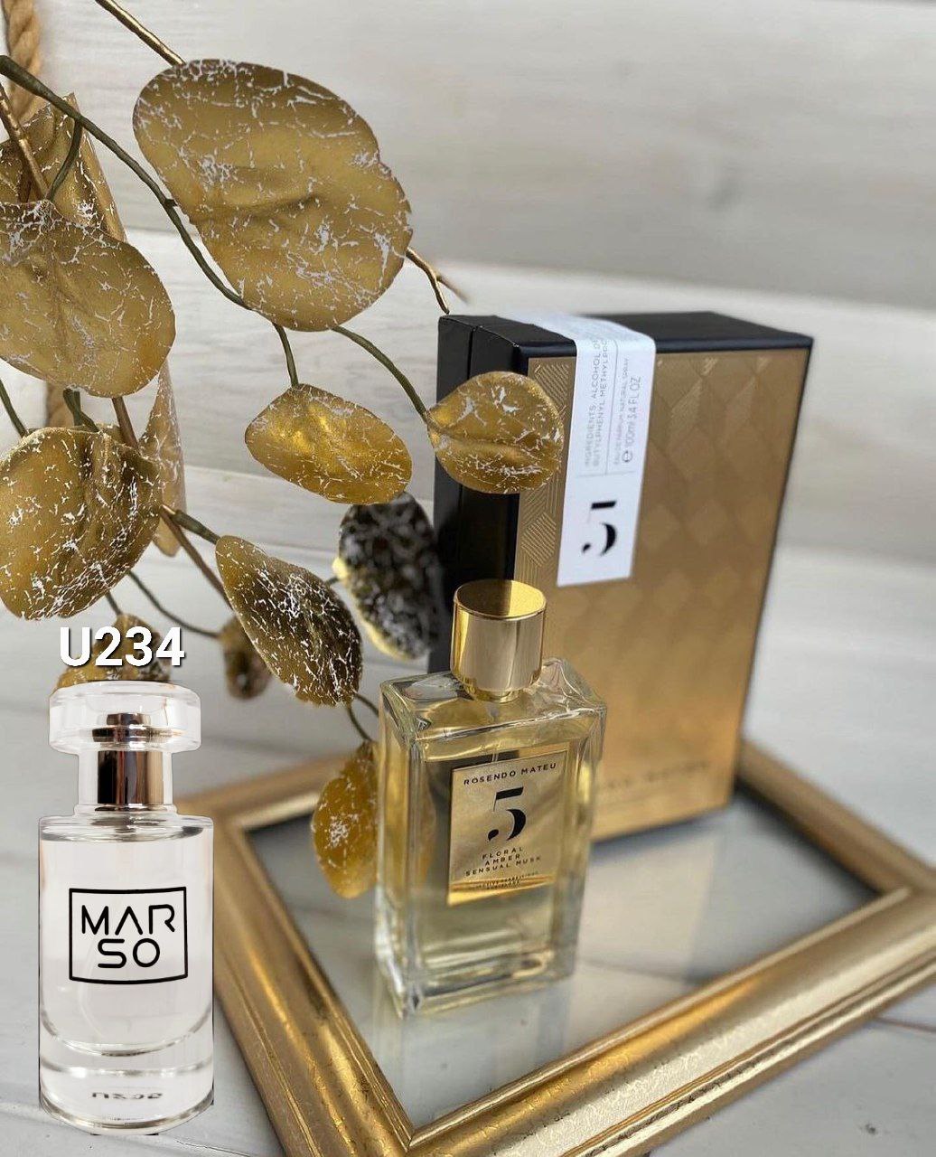 Marso U 234 в стилистике ROSENDO MATEU Nº 5 FLORAL, AMBER, SENSUAL MUSK