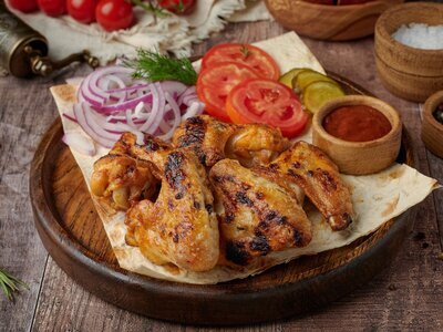 Шашлык из куриных крылышек